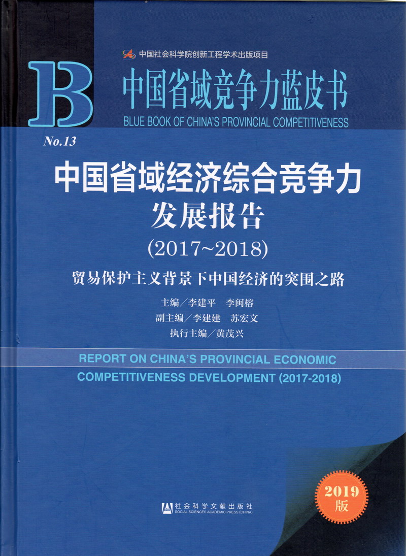 胖美女操逼视频普通话中国省域经济综合竞争力发展报告（2017-2018）